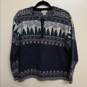 SKYR 100% Wool Winter-Scape Cabin-core Sweater